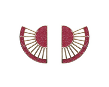 Icaria Statement Earrings - Red