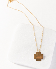 Brass Small Cross Necklace