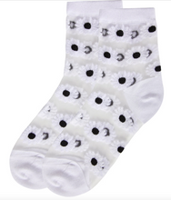Sheer Anklet Socks - Daisy Dot