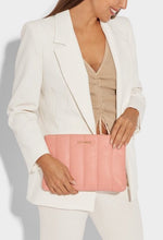 Kenda Quilted Clutch - Dusty Coral
